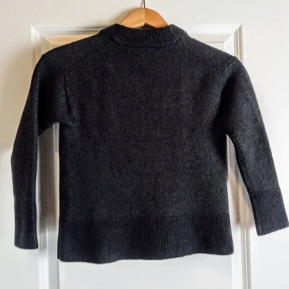 Allbirds The Cardi Charcoal Gray 100% Merino Wool Button Cardigan - Picture 2 of 4